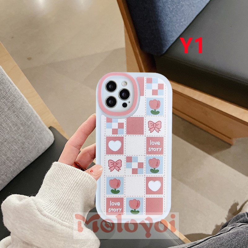 Soft Case Tpu Motif Love Story Fower Untuk iPhone 11 7 8 6 6s plus 12 13 pro max XS X XR XSMax SE 2020