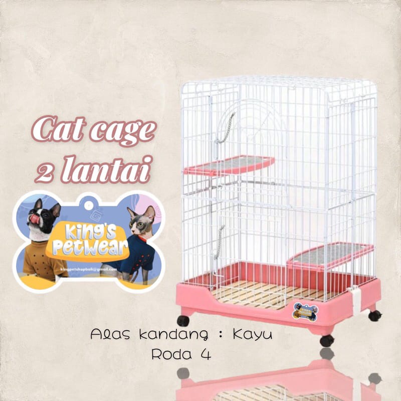 KANDANG KUCING GDY022B / Kandang Untuk Hewan / Kandang Termurah / Kandang Ukuran Besar / Kandang Unt