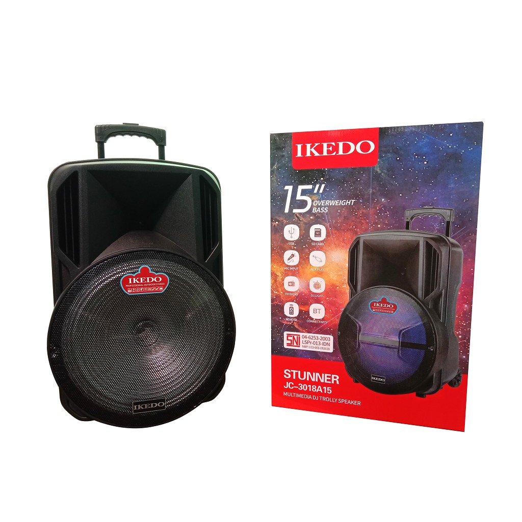 Speaker Bluetooth Karaoke 15 inci