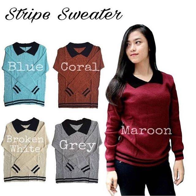 Secker crop rajut | baju rajut | baju hangat | sweater rajut | fashion korea | rajut korea
