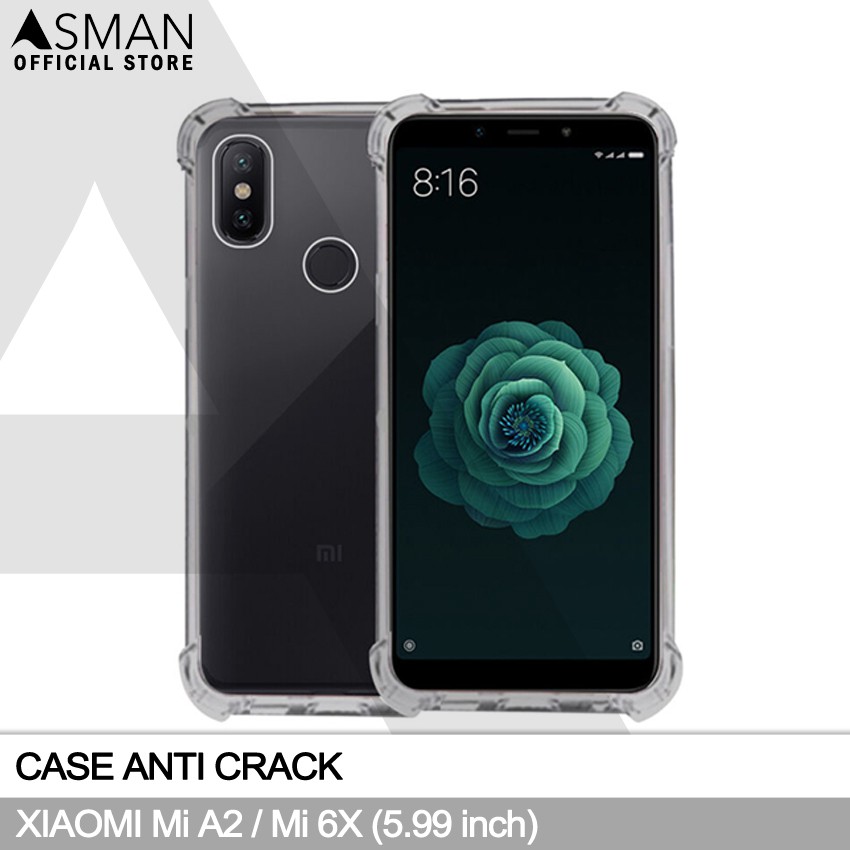 Anti Crack Xiaomi Mi A2 / Mi 6X (5.99&quot;) | Soft Case Anti Bentur - Clear