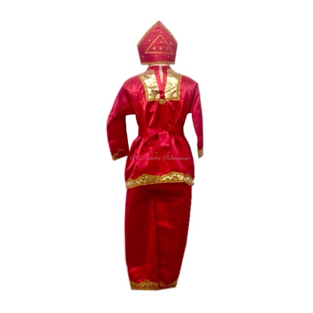 SET baju adat padang anak laki-laki +deta MURAH kostum tari pawai karnaval pesta kartini carnaval