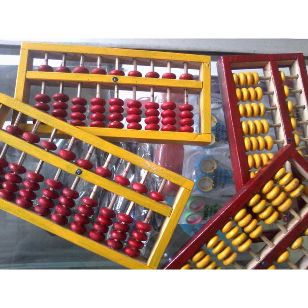 

Sempoa Simpoa Abacus Warna Warni 23 cm x 11 cm