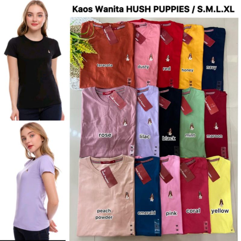 kaos wanita hush puppies
