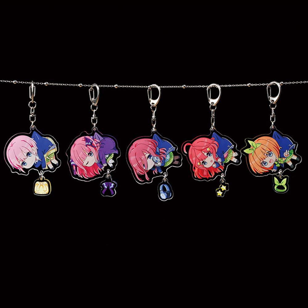 Rebuy Gantungan Kunci Desain Anime Nakano Miku Yotsuba Itsuki Gotoubun No Hanayome Bahan Akrilik