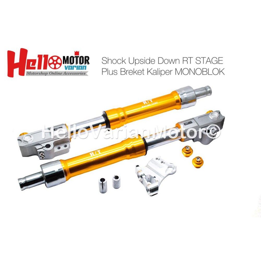 Shock Upside Down RT STAGE Copy ORI Plus Breket Kaliper M bac 10