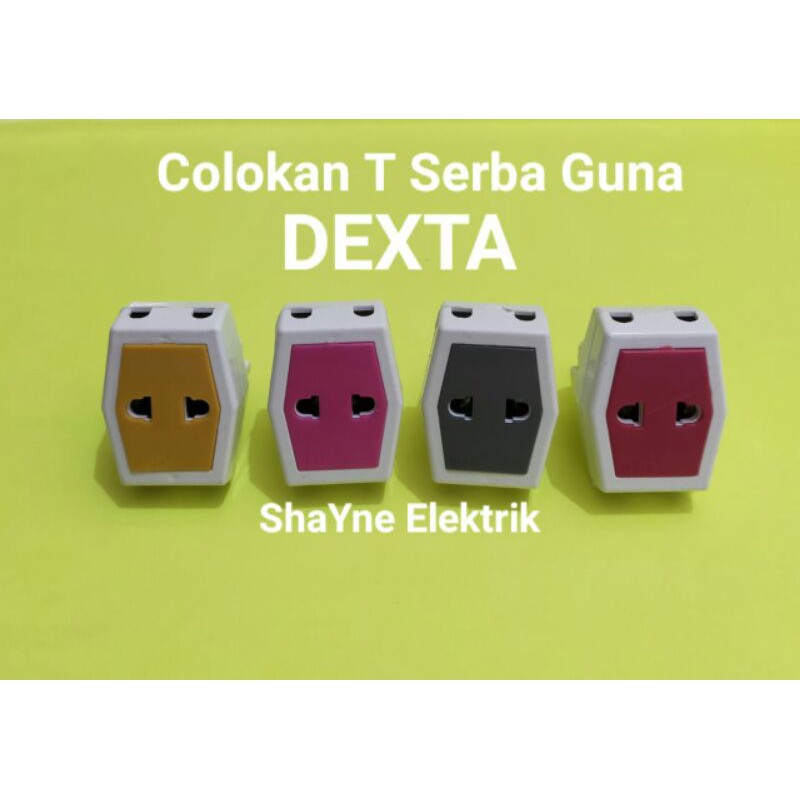 Steker T Multi Dexta / Colokan T Mini Murah