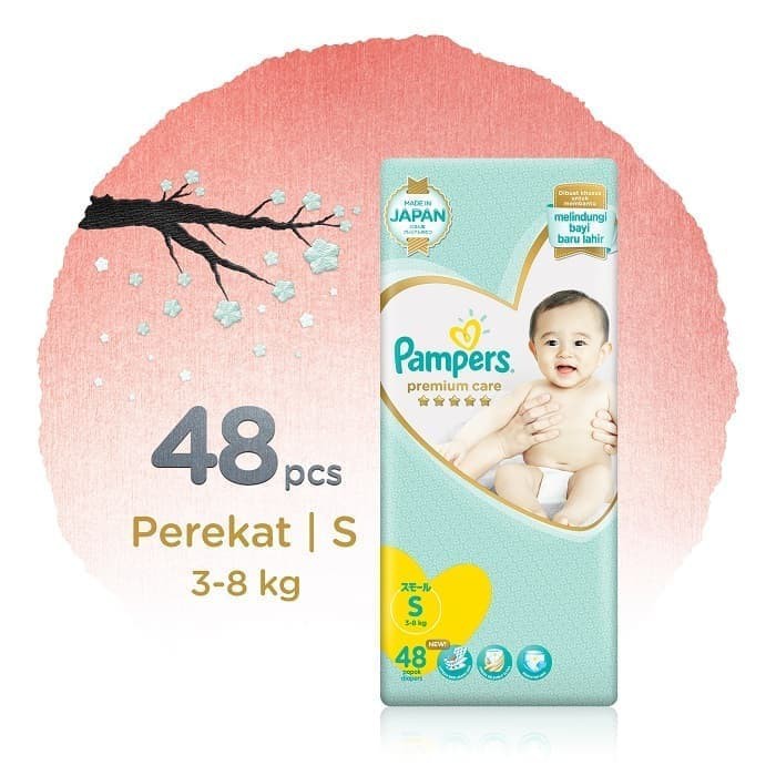 Promo silahkan Pampers Premium Care Tape S 48