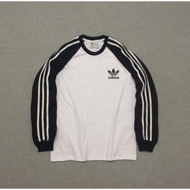 Long Sleeve Adidas Retro CLFN White Black