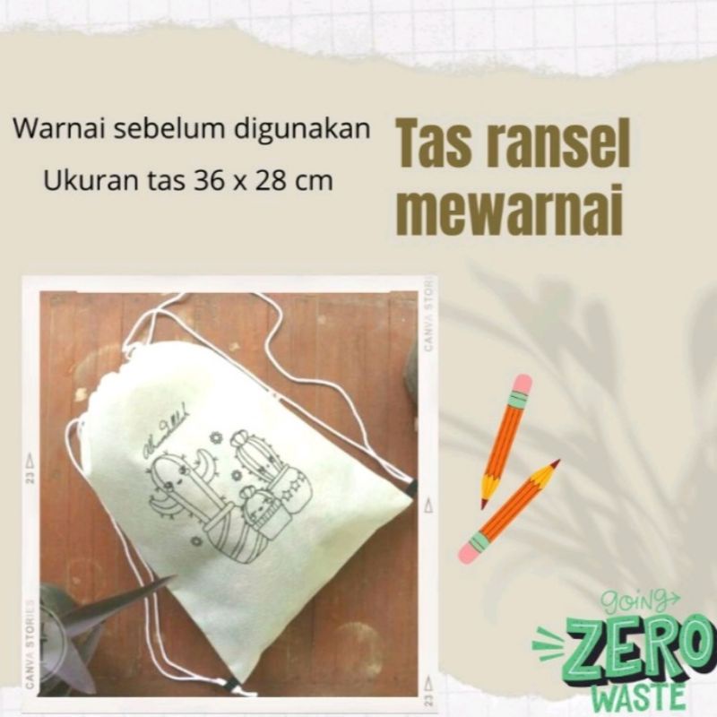 

Tas Mewarnai Model Ransel Bahan Blacu