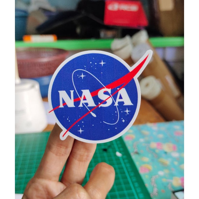 

stiker print NASA custom stiker keren