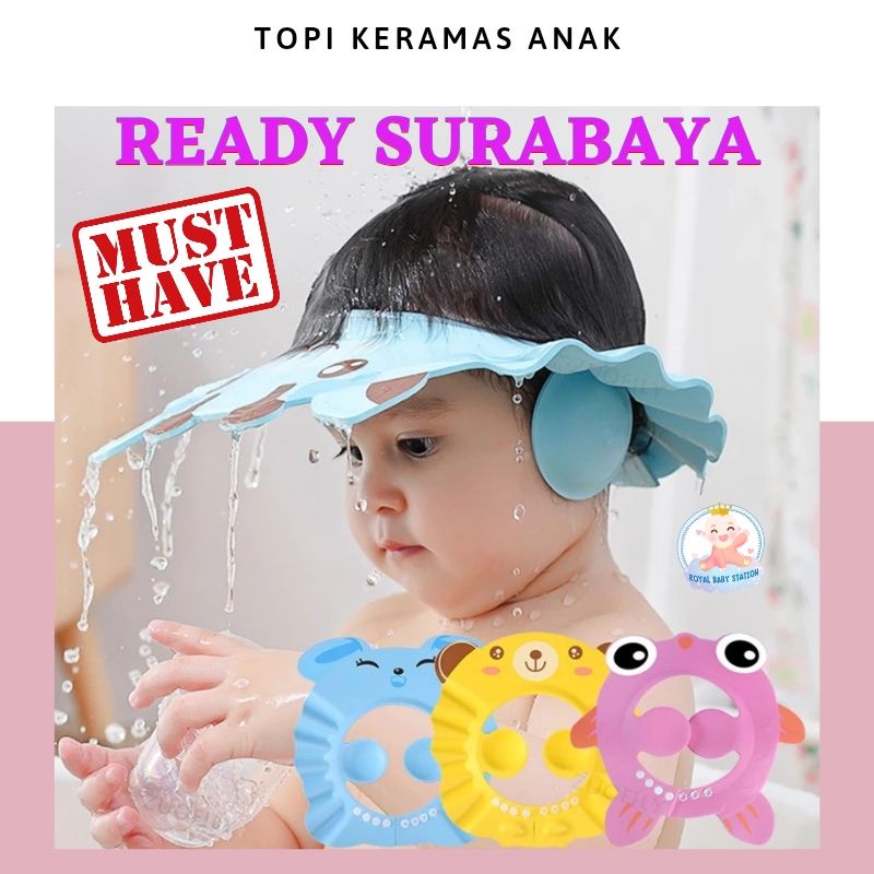 Lucu Topi Keramas Bayi Anak Motif Karakter