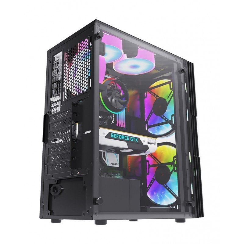 VURRION SHOGUN - Mid-Tower Gaming PC Case|Casing PC|Tempered Glass