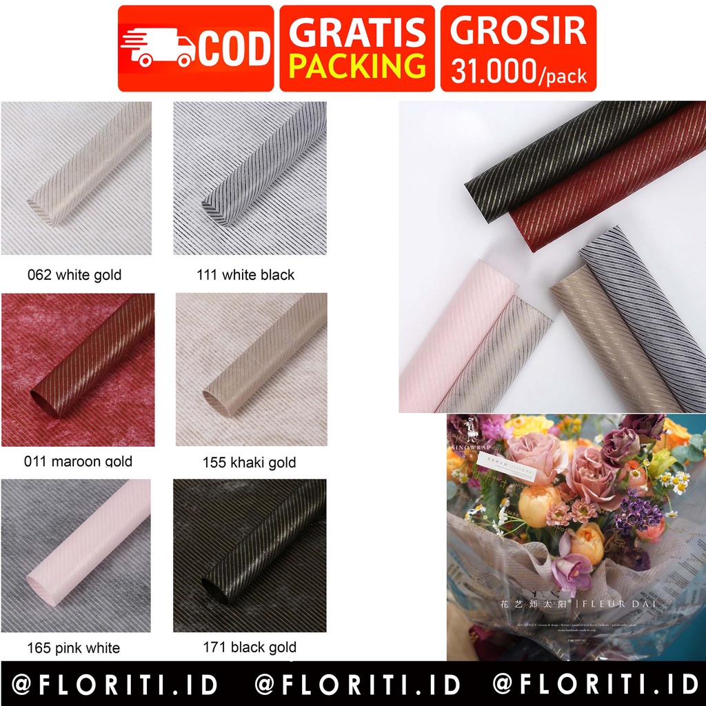 

(20 Lembar) Flower Wrapping Kertas Tissue Buket