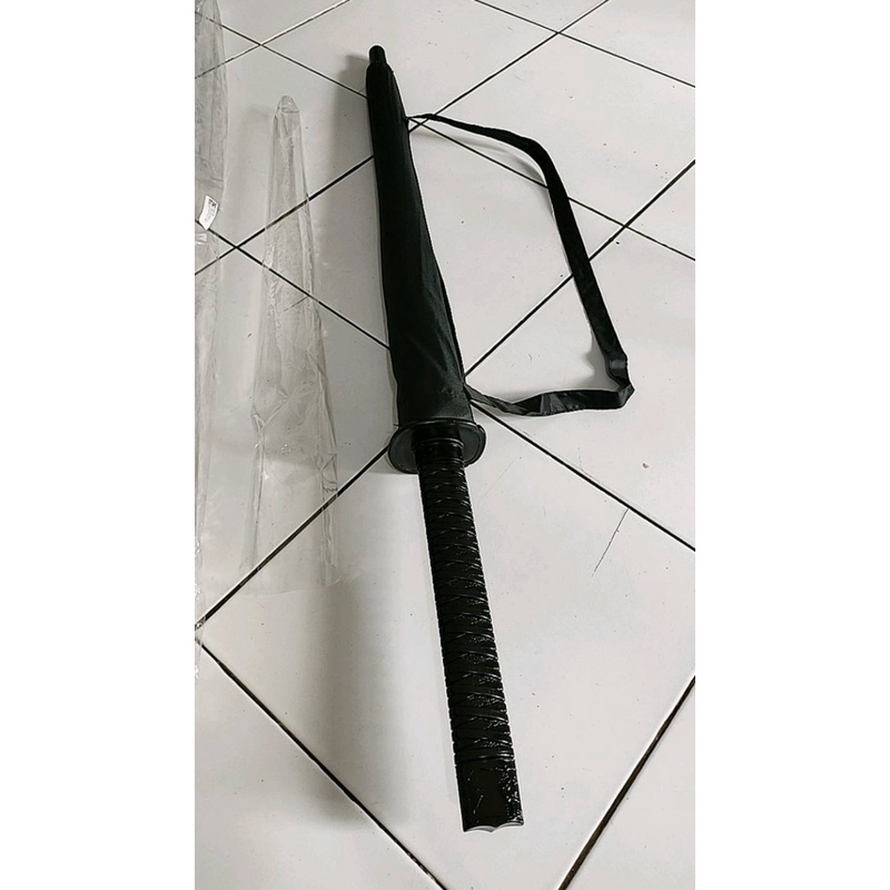 Payung Samurai Jepang Ninja Samurai Umbrella Katana Payung Besar Hitam - B062