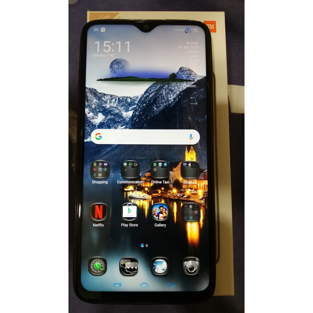 XIAOMI REDMI NOTE 8 PRO 6GB/128GB OCEAN BLUE SECOND BEKAS GARANSI RESMI TAM