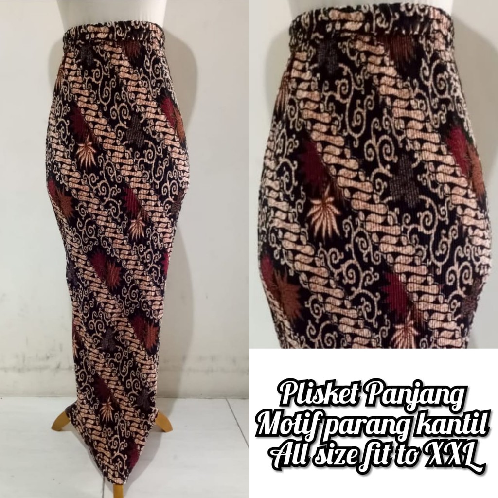 SB Collection Rok Plisket Safira Panjang Maxi Batik Jumbo Wanita