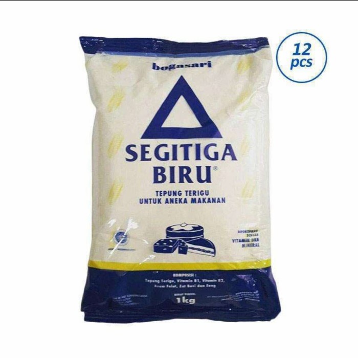 

BISA COD Bogasari Tepung Terigu Segitiga Biru 1kg [1Dus/Isi 12 Bungkus] Gojek