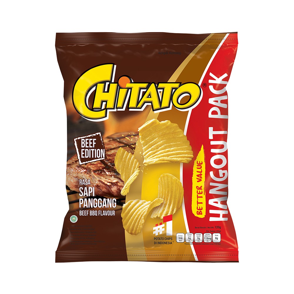 

Chitato Sapi Panggang 120 Gr - 2 pcs Promo Snack