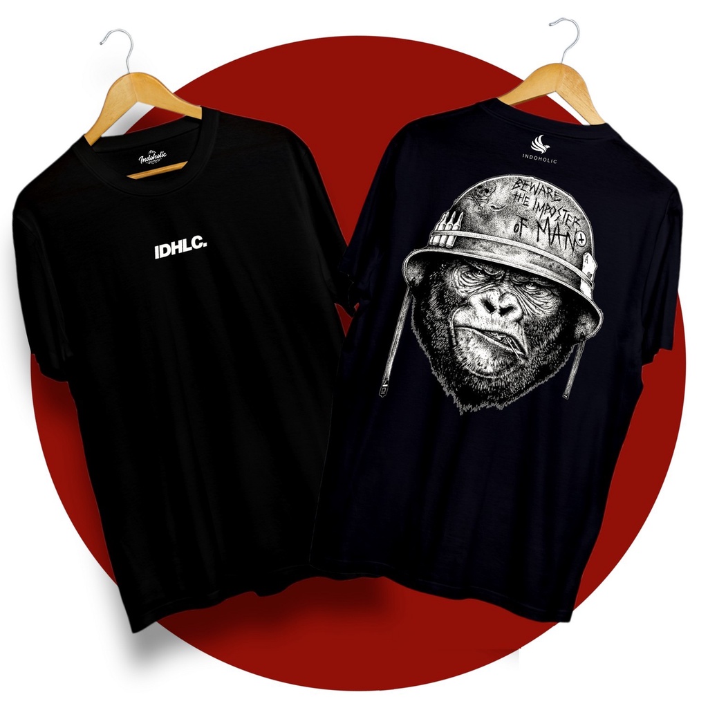 Indoholic kaos pria kaos wanita kaos distro baju kaos pria kaos oversize kaos polos H&amp;M Kaos Cewek Kaos Murah Nasa Kaos Surfing Original Mongkey Soldier