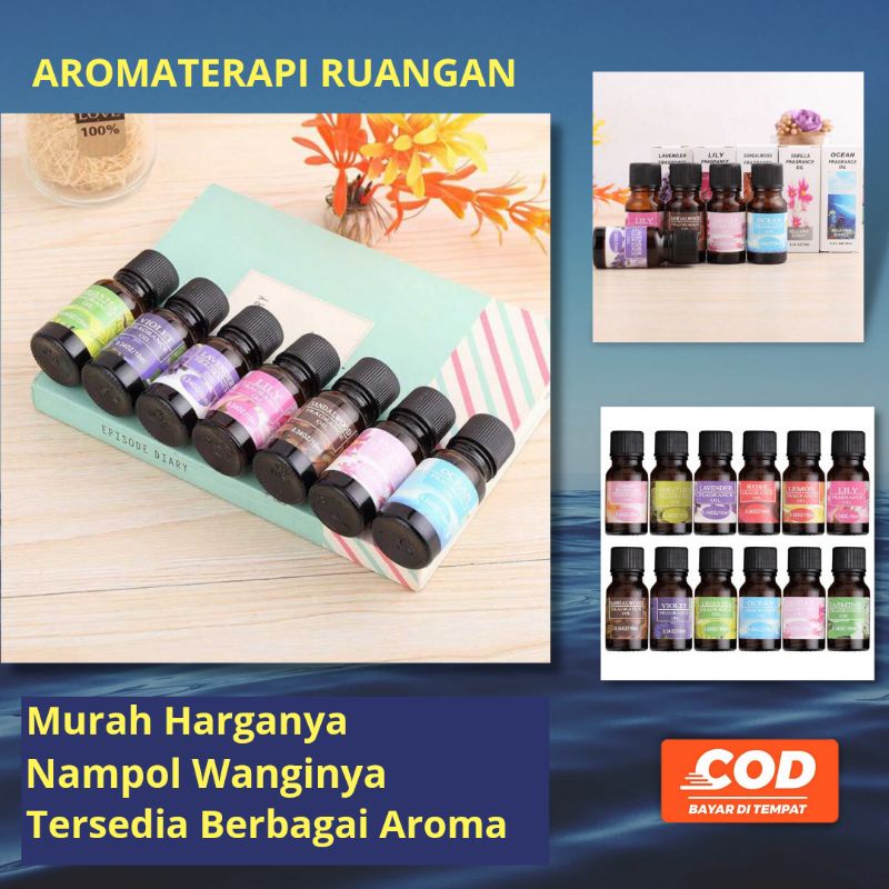 Aromaterapi Diffuser Oil Original Aroma Coffee Green Tea  Lemon Lily Jasmine Lavender Rose Vanilla