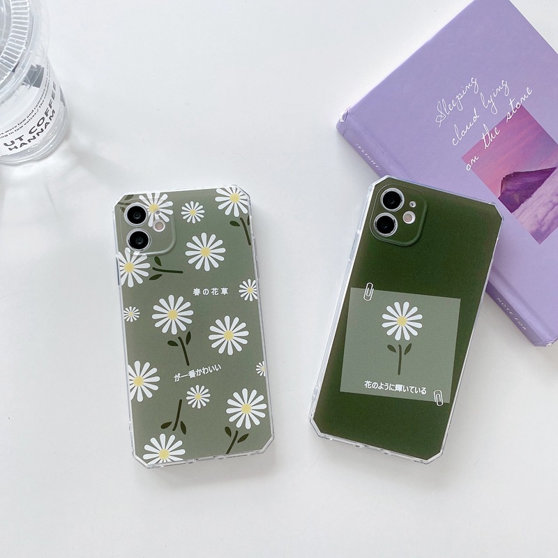 Fashion！Little Daisy Soft Case OPPO A31 A53 A33 2020 A3S F9 Pro F11 A52 A92 A54 A93 A74 A15 A15S Nice Casing VIVO Y11 Y12 Y12i Y15 Y17 Y20 Y12S Y50 Y30 S1 V20 SE V21 Y19