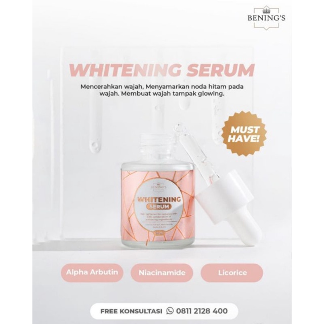 WHITENING SERUM BENING'S SKINCARE DR OKY PRATAMA