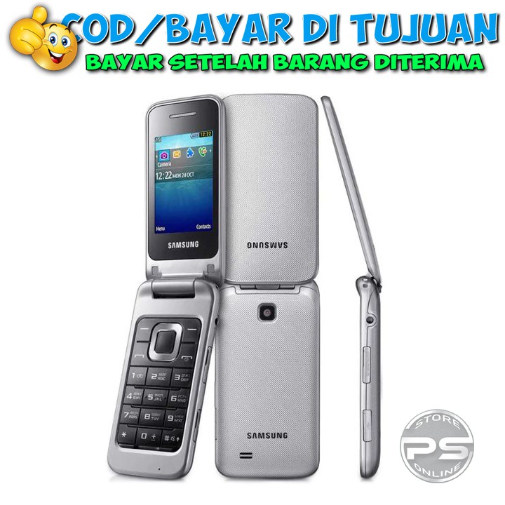 HP Samsung C3520 - Single Sim Lipat Klasik Jadul Bergaransi