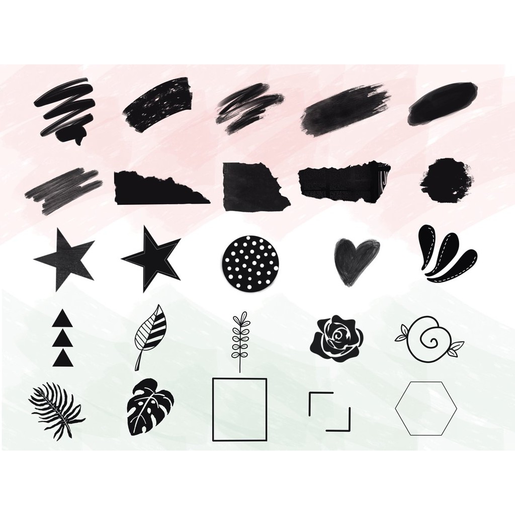 Procreate Brush - Collage Maker Stamps for Procreate Aesthetic Journaling Brush