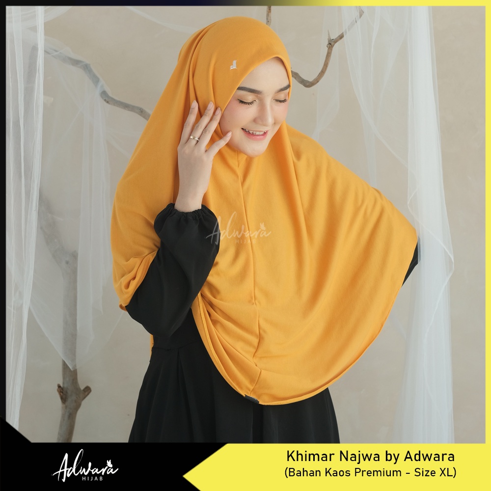 HIJAB KAOS ADWARA Jilbab Instan Najwa XL Kaos Premium (Non Pet)