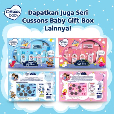 Cussons Baby Gift Box Packet Cewek Perempuan Parcel Bayi Pink Blue Cusson Baby Hadiah untuk Kado Bayi Perempuan Laki Laki