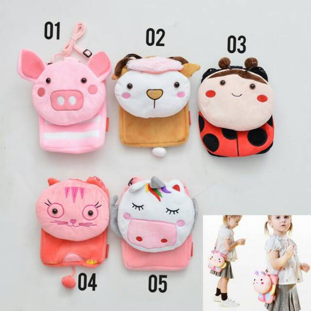 KAKOO Tas Selempang Karakter Hewan LKC1310