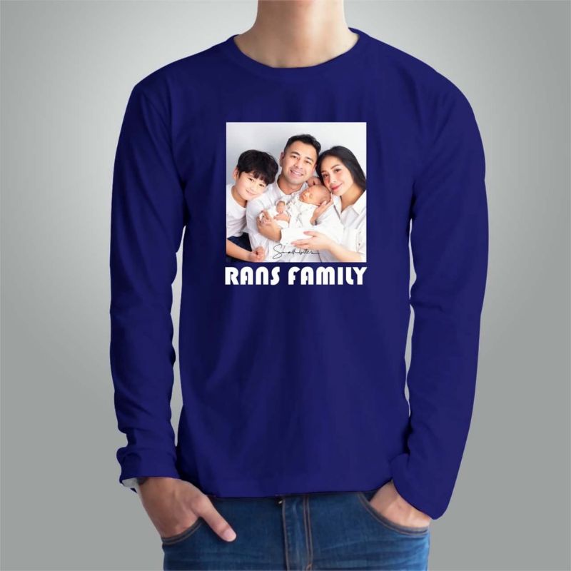 kaos dewasa lengan panjang free custom foto/cetak foto sendiri