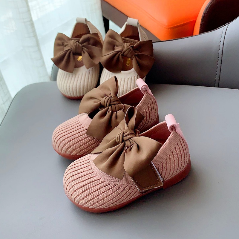 Balet Sepatu Anak Perempuan Flat Shoes Toddler Bayi Pita Ribbon 1 2 Tahun