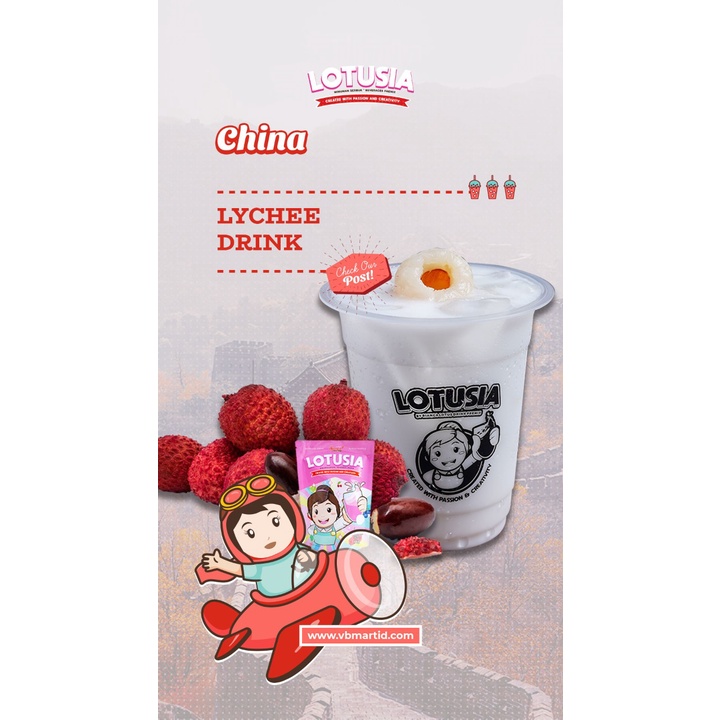 1 kg Lotusia Lychee Drink Premix