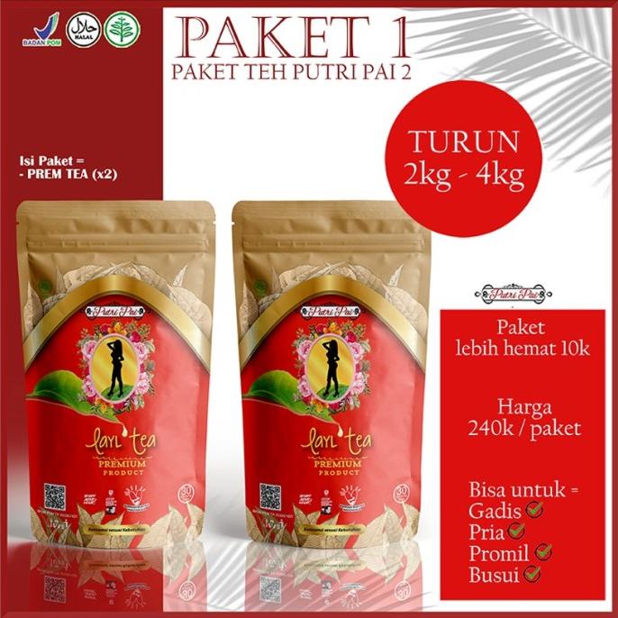 

[ COD ] Teh diet herbal Putri Pai (2pack isi 60kantong teh) DISKON Kode 474