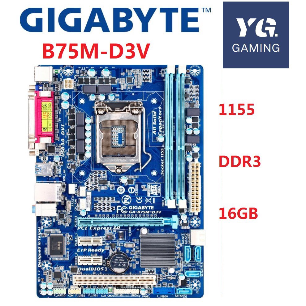 Gigabyte Ga 5m D3v Desktop Motherboard 5 Socket Lga 1155 Ddr3 16g M Atx Original Used Mainboard Shopee Indonesia