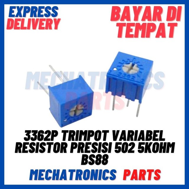 [PAS-9396] 3362P TRIMPOT VARIABEL RESISTOR PRESISI 502 5KOHM BS88