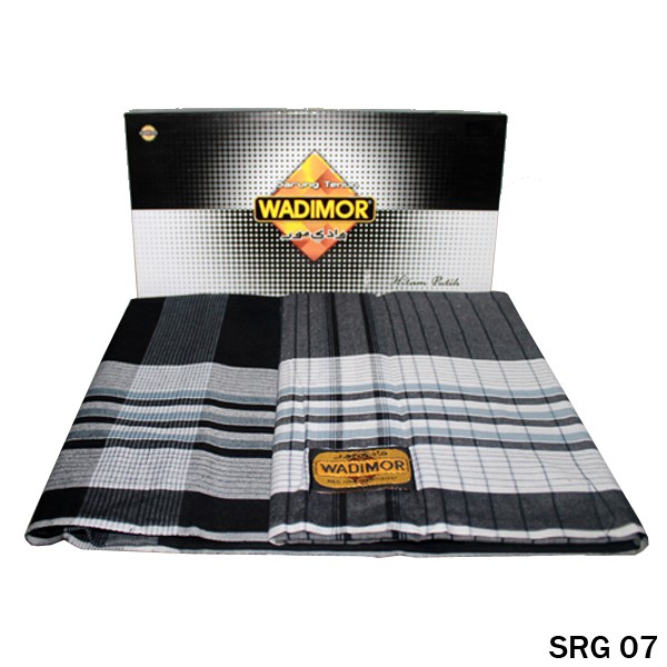 Sarung Tenun Muslim Motif Hitam Putih (COMB)