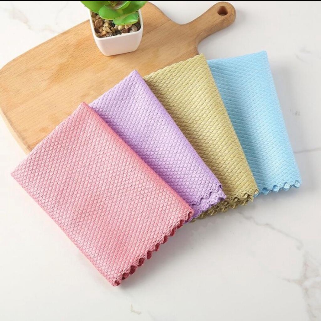 Kain Lap Kaca (25*25cm) Kain Lap Piring Hand Towel Kain Kaca Mobil