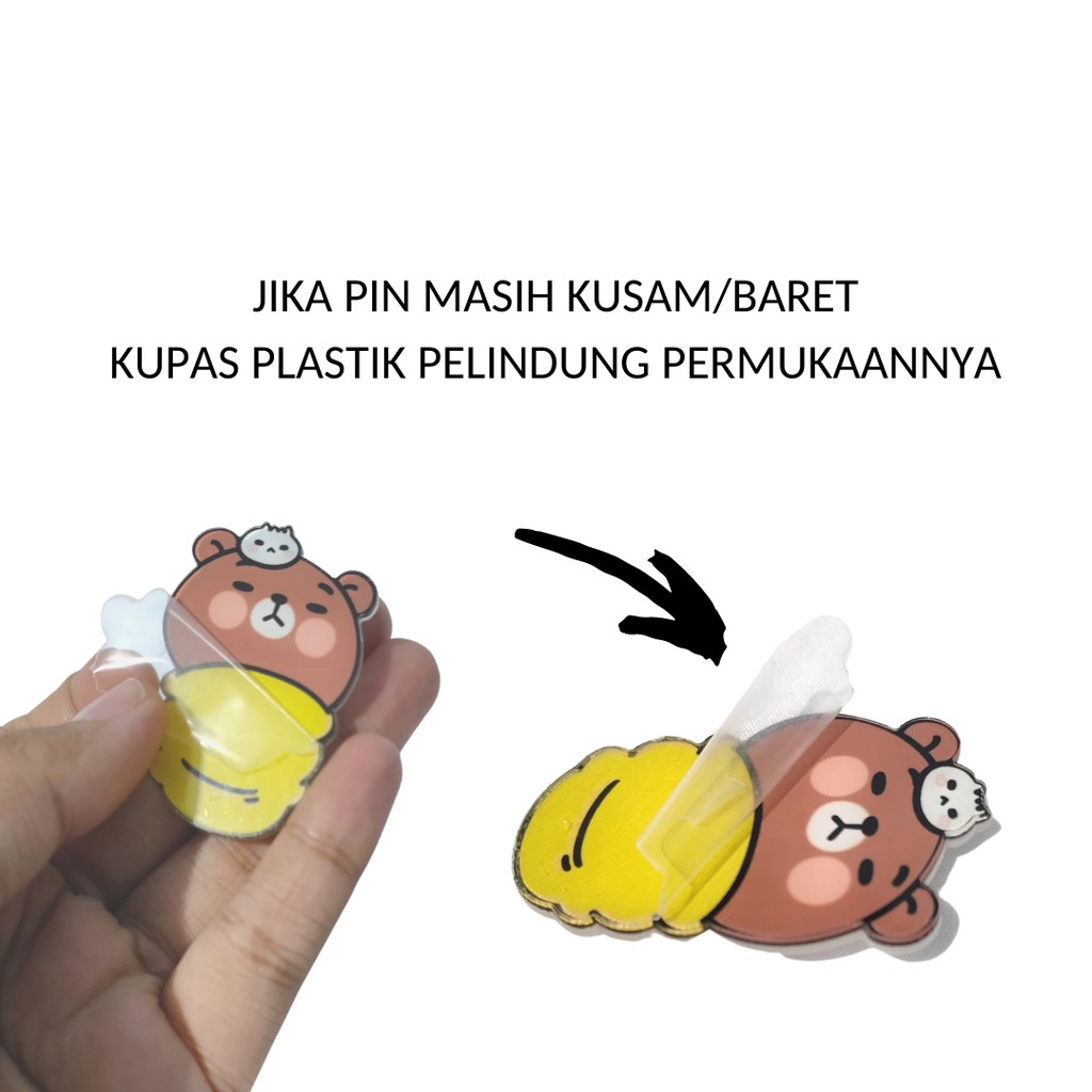 Pin Akrilik | Pin untuk Tas | Enamel Pin Himeku