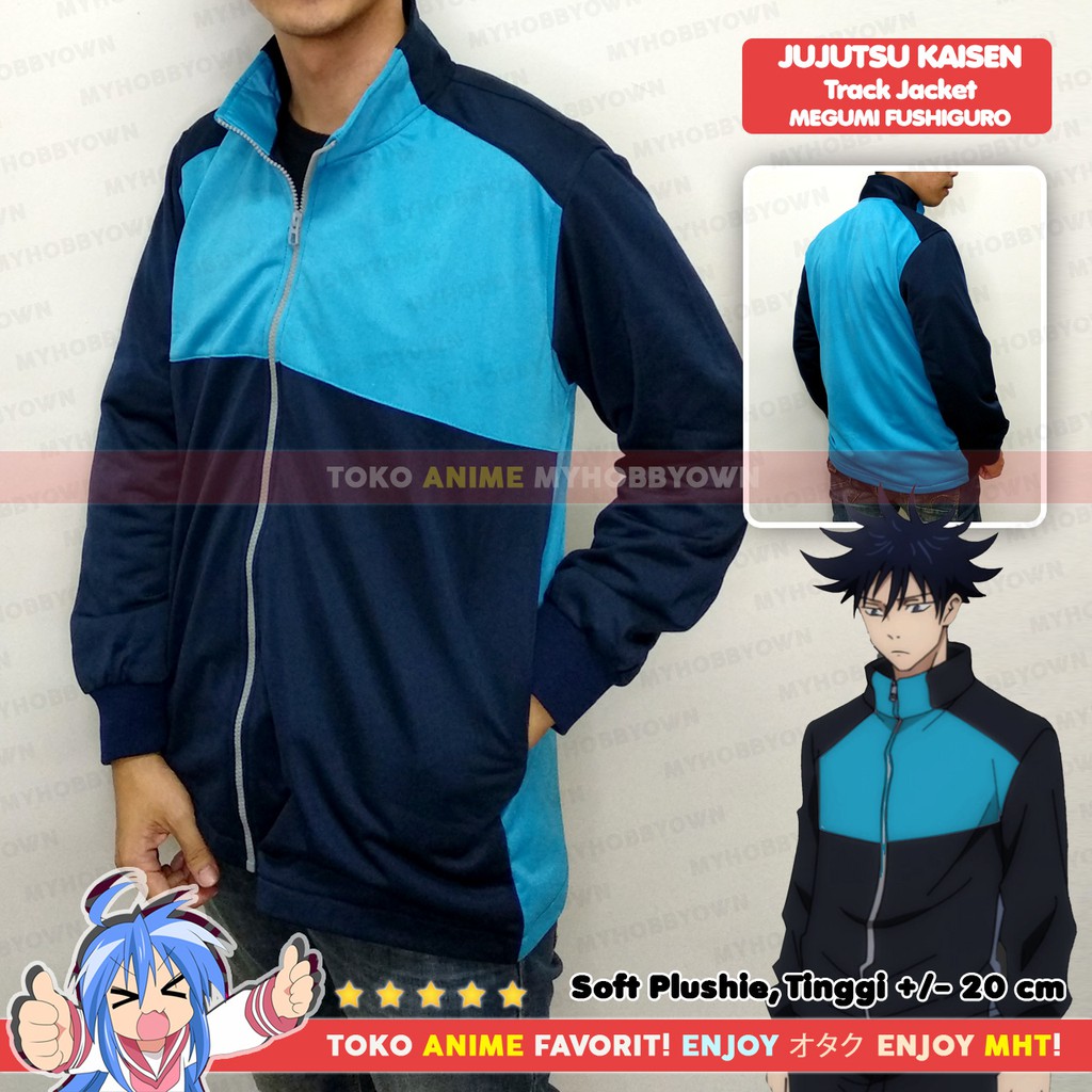 Jaket Anime Jujutsu Kaisen Fushiguro Megumi Tracksuit Jersey