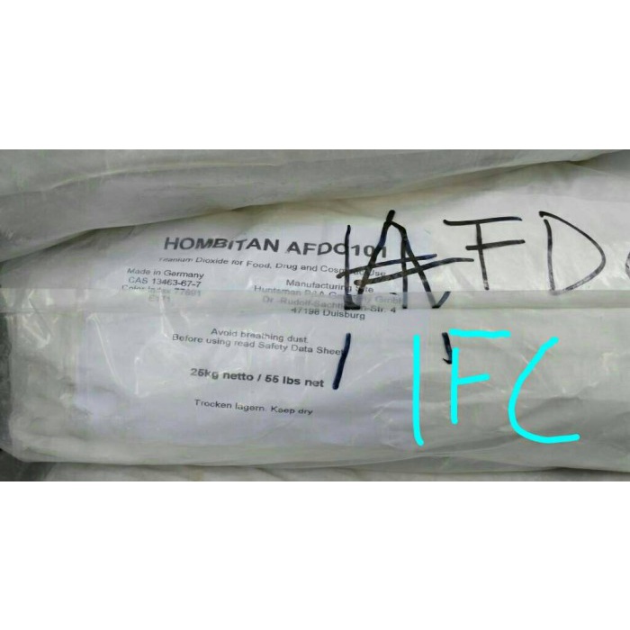 

Ge6012Gtb Titanium Dioxide Hombitan/Pemutih Makanan Ex Finland Ds501Ghg