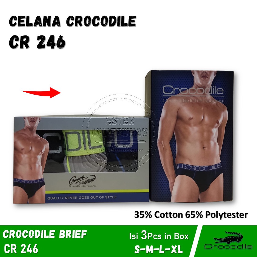 Celana Dalam Pria CROCODILE CR 246 1Pack Isi 3Pcs