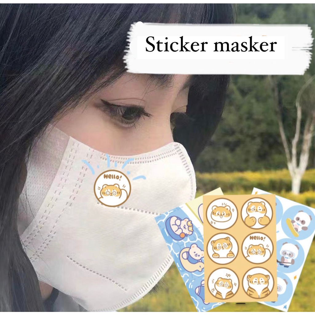 [COD] 36pcs aroma patch freshcare stiker masker gambar lucu