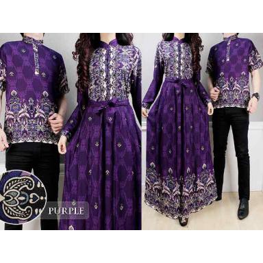 BR02638 CP BILQIS BAJU  COUPLE  BATIK MODERN KELUARGA 