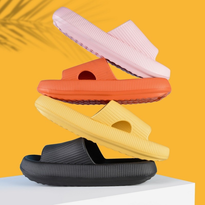 Rhodey Ezy Sandal Rumah Pria Wanita Anti Licin dan Super Nyaman Bahan 100% EVA Soft, Anti Air Lembut Anti-Slip Anti Licin Pria Wanita Sandal mandi Slipper EVA Soft Unisex Sandals Shoes Beach Slides Shower Slipper Soft Sole Women Men Ladies Bathroom