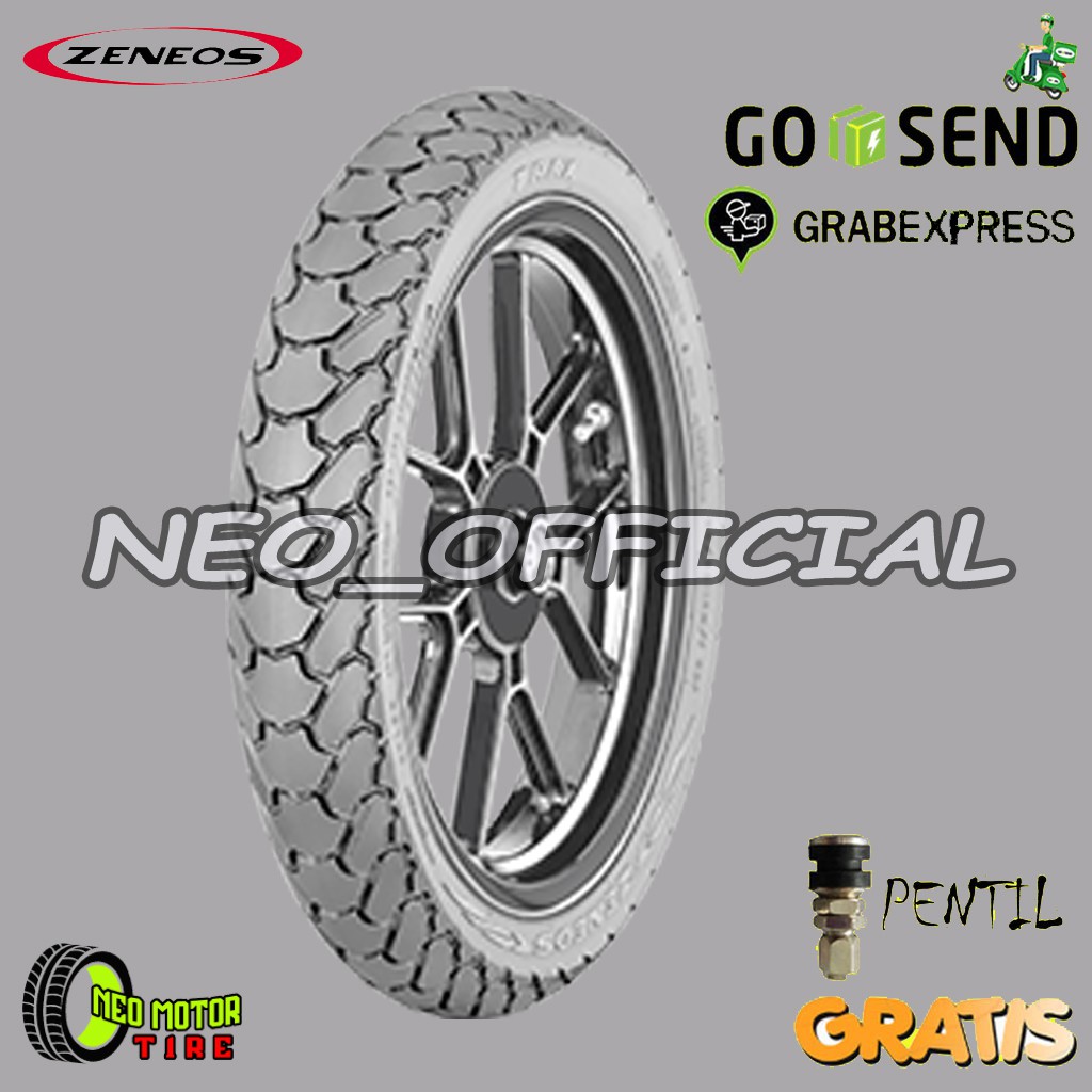 BAN MOTOR MATIC ZENEOS TRAX 80/90 RING 14 TUBELESS
