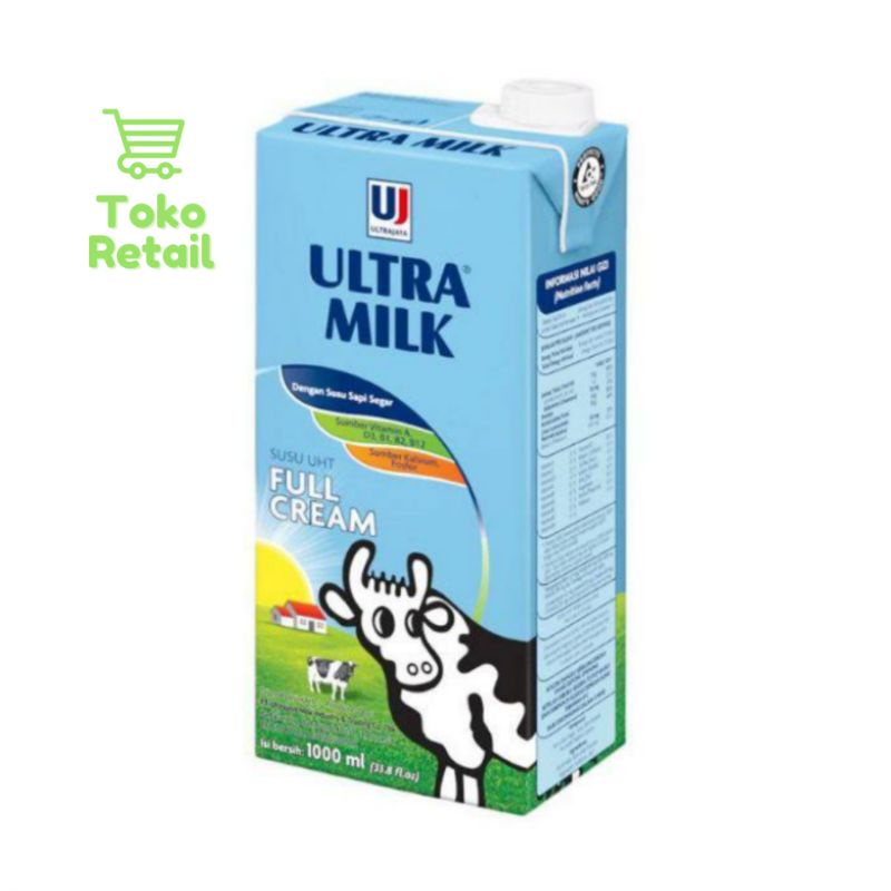 

Susu Ultra milk Full Cream 1000ml