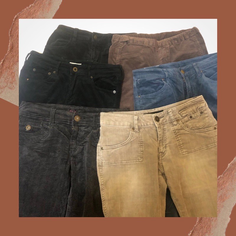 Jual Thrift Celana Corduroy Hw Shopee Indonesia